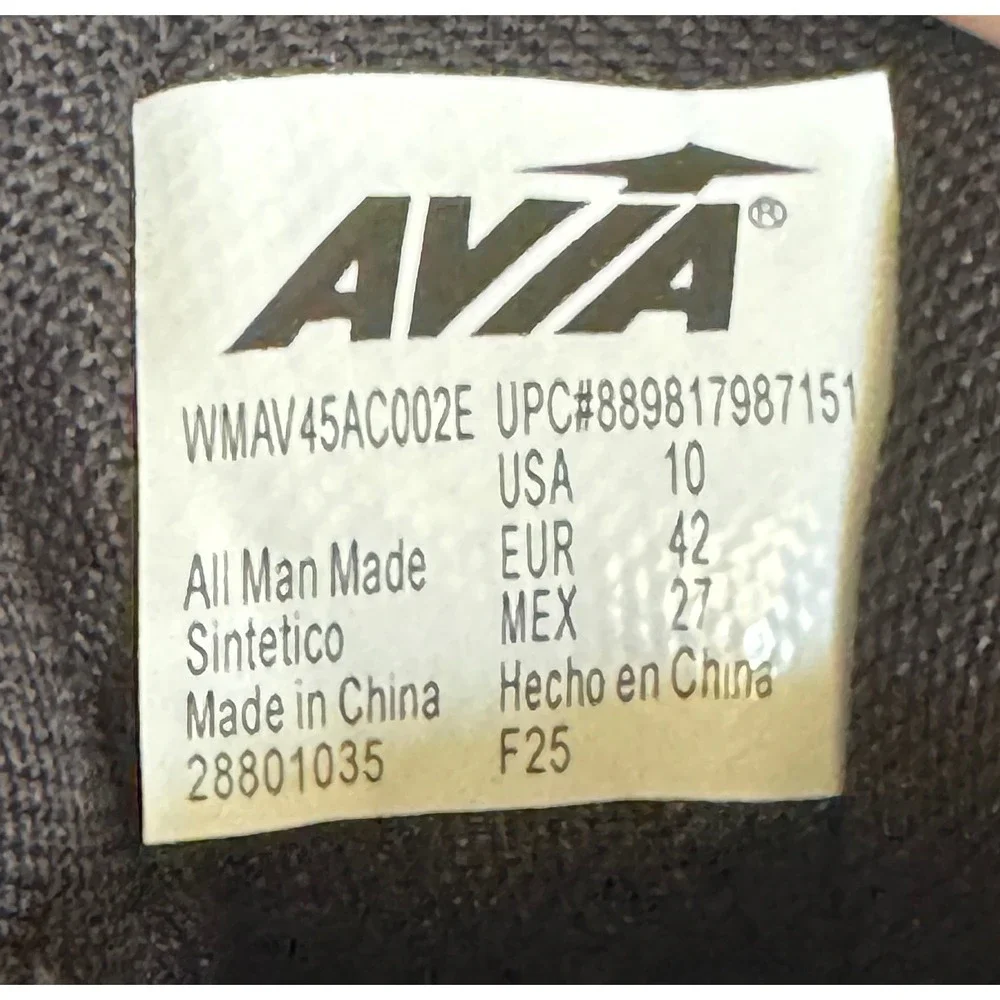 Avia Air Athletic Shoes Women 10 Black Sporty Sneakers Gym Activewear Excellent